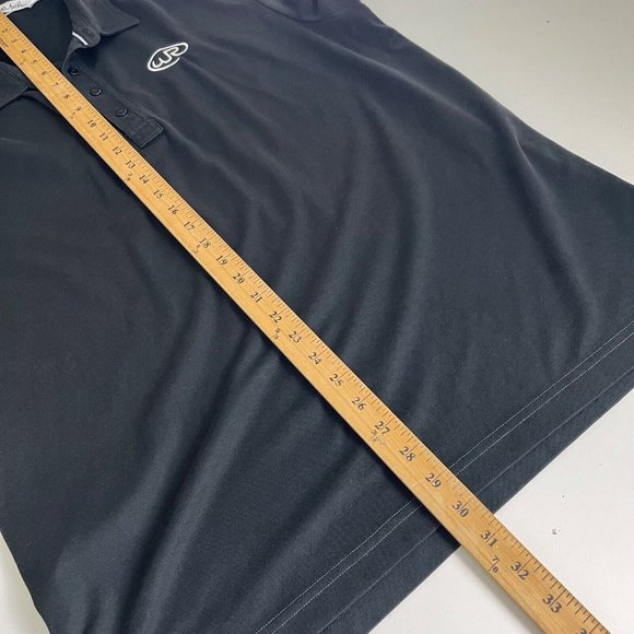 Travis Mathew Polo Shirt Solid Black Pima Cotton Blend Mens Size XL (STAINED) - Picture 7 of 8